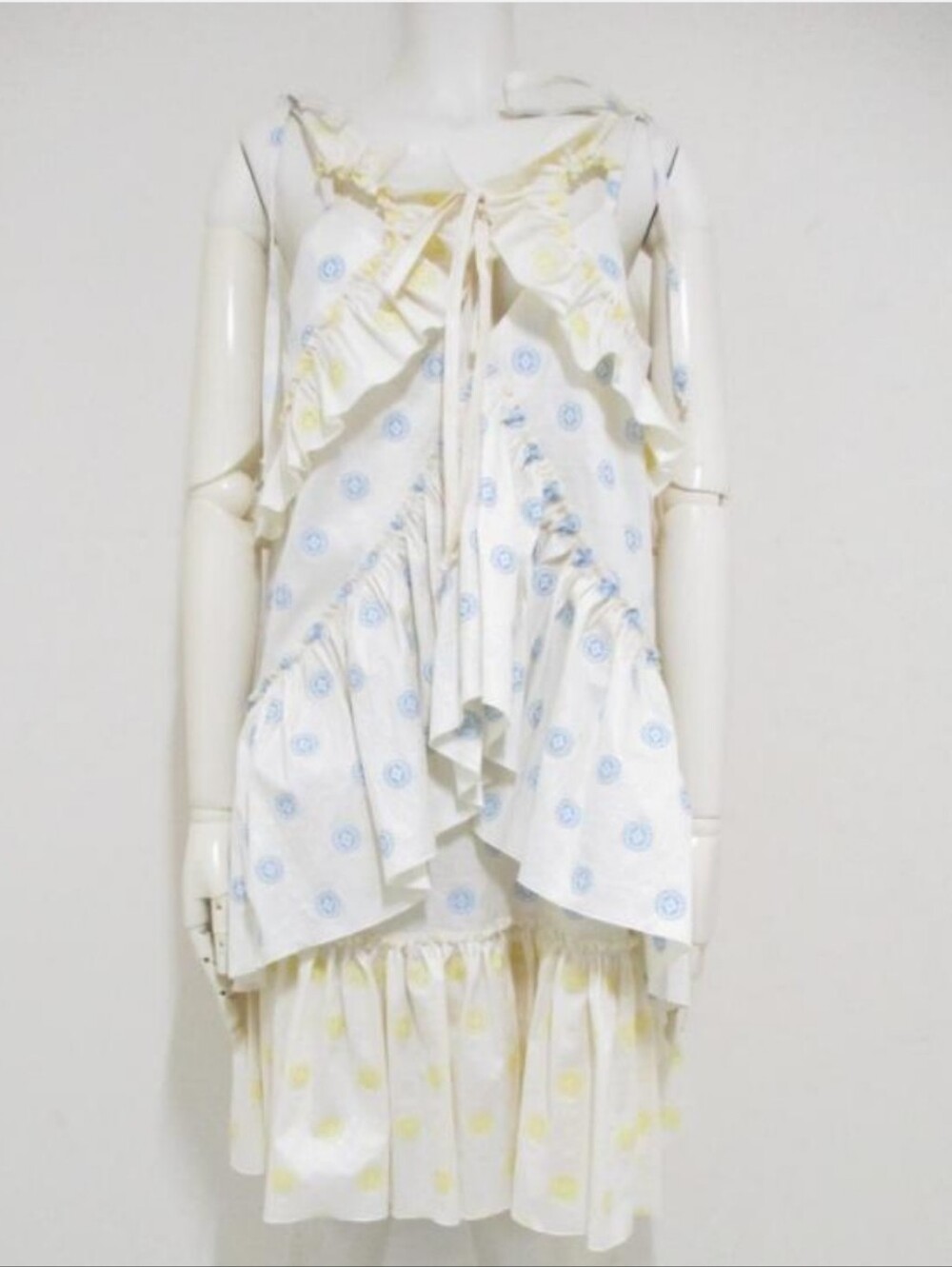 Nwot Nadya Dzyak Ukraine Runway Silk Taffeta Polka Dot Abstract Zimmerman Dress - Picture 5 of 11